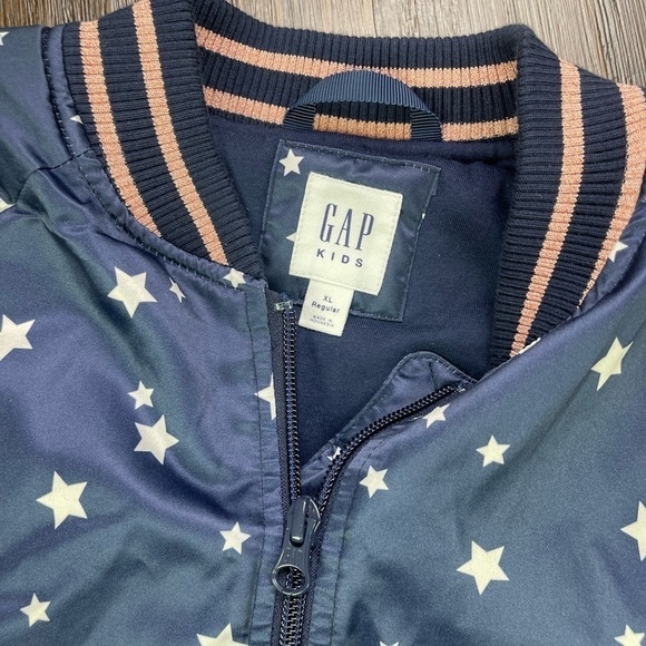 Gap‎ Kids Star Bomber Jacket Size XL Regular - Picture 2 of 11